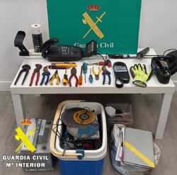La Guardia Civil detiene a dos personas por el robo en un taller de Las Merindades