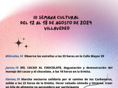 III SEMANA CULTURAL EN VILLAVEDEO. 12 AL 18 AGOSTO