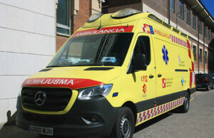 Una mujer herida y atrapada en un accidente en Merindad de Montija