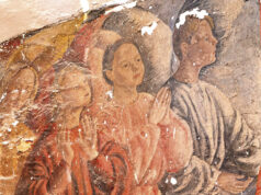 Aparecen los murales “perdidos” de Rosario de Velasco del Santuario de Las Nieves en Las Machorras