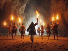 La asociación Espeleofoto graba un reportaje 360 de las Huellas de Ojo Guareña