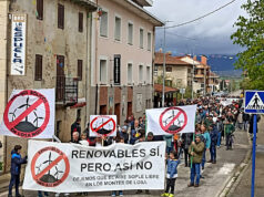 Cerca de 300 personas en la manifestación “Renobables sí, pero no así”, de Quincoces de Yuso