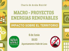 El Valle de Losa junto al Valle vecino de Valdegovía se movilizan en defensa del territorio diciendo, NO a los parques eólicos “Ventura” y “Mendia 4”