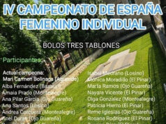 Cornejo acogerá el IV Campeonato de España Femenino de Bolos Tres Tablones