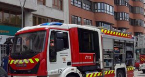 Afectado un varón en un incendio de una vivienda en Bocos