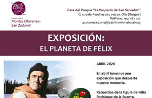 Exposición El Planeta Félix en la Casa del parque Montes Obarenes en Oña