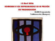 Homenaje a los represaliados en la prisión de Valdenoceda